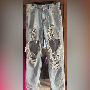 American Eagle Ripped Mom Jeans